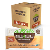 Miracle Noodle frente del empaque mostrando el paquete de 7 oz y facilidad de uso
