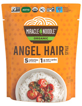 Miracle Noodle empaque frontal mostrando fideos angel hair listos para usar