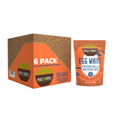 Miracle Noodle paquete delantero mostrando seis bolsas y beneficios convenientes