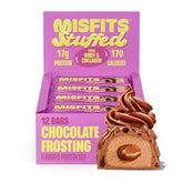 Misfits barra frontal con cobertura chocolate, aspecto apetitoso y protección para llevar