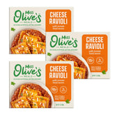 MISS OLIVE'S frente del envase mostrando marca y porción, conveniencia inmediata