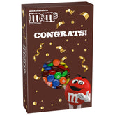 M&M'S caja graduación frontal mostrando diseño festivo y fácil envío