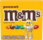 M&M'S empaque frontal mostrando pack de 48 bolsas, ideal para eventos
