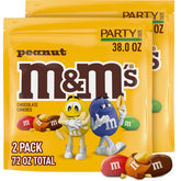 M&M'S vista frontal de la bolsa mostrando cantidad y colores, ideal para fiestas