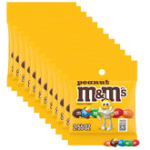 M&M'S paquete frontal mostrando varias bolsas, conveniente para llevar