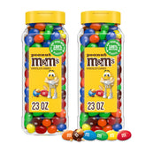 M&M's tarro frontal mostrando colores vibrantes y fácil acceso para fiestas