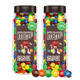 M&M's tarro frontal con colores vivos y fácil acceso