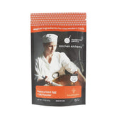 Modernist Pantry envase frontal mostrando yema en polvo, almacenamiento práctico