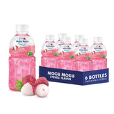 Mogu Mogu botella frontal mostrando etiqueta y formato práctico