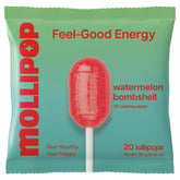 Mollipop empaque frontal mostrando sabor sandía y resealable bag para conveniencia