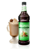 Monin botella frontal del concentrado chai, presentación clara y profesional