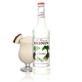 Monin botella frontal 750 ml mostrando etiqueta y beneficio versátil