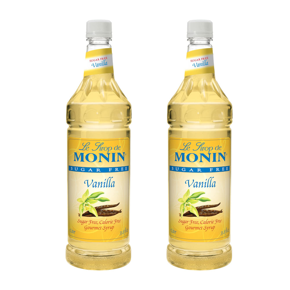 Monin envase frontal pack 2x1l mostrando la presentación y ahorro