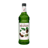Monin botella frontal de 1 litro con jarabe de kiwi, aroma auténtico
