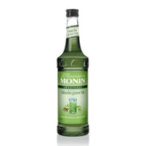 Monin botella frontal matcha orgánico, práctico para preparar bebidas