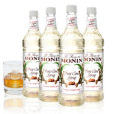 Monin botella frontal mostrando etiqueta y capacidad, facilidad de uso