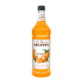 Monin sirope de naranja botella frontal práctico para servicio rápido
