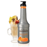 Monin puré de calabaza frente en botella, vista clara y práctica