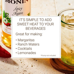 Monin en margarita con color atractivo y aumento del sabor
