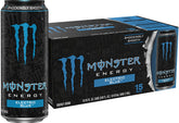 Monster Electric Blue frente de lata resaltando diseño y energía