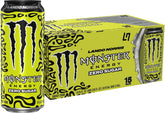 Monster Lando Norris lata frontal con diseño del casco, apariencia llamativa