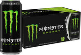 Monster lata frontal verde mostrando diseño y energía rápida