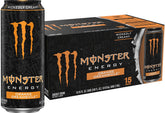 Monster lata frontal colorida mostrando el diseño y la marca, atractivo visual inmediato