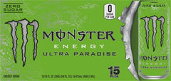 Monster Ultra Paradise lata en mano para comparar escala y llevar comodidad