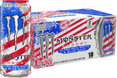 Monster lata frontal con diseño conmemorativo y refresco visible