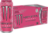 Monster Ultra Rosa lata frontal mostrando diseño y sabor ligero