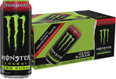 Monster lata frontal 16oz con sabor fresa y etiqueta visible para elegir
