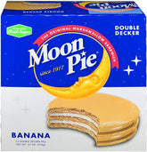 MoonPie Double Decker frontal mostrando paquete y beneficio de porción individual