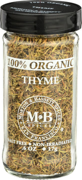 Morton & Bassett tomillo orgánico frasco frontal muestra calidad