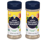 Morton Nature's Seasons frente del empaque mostrando el frasco práctico y compacto