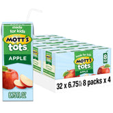 Mott's caja frontal mostrando el diseño y tamaño práctico para niños