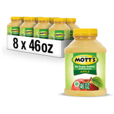 Mott's frasco frontal mostrando tamaño y marca para almacenamiento práctico
