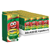 Mott's frente del empaque mostrando diseño y porción individual
