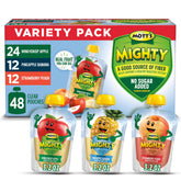 Mott's frontal del paquete de 48 bolsitas mostrando variedad y ahorro