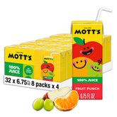Mott's frente del empaque mostrando cajas individuales y conveniencia