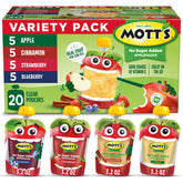 Mott's frente del empaque con variedad de sabores, ventaja: fácil identificación