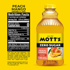Mott's líquido color durazno-mango mostrando textura y atractivo visual