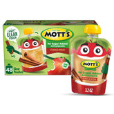 Mott's pouch frontal 3.2 oz mostrando el envase claro y práctico