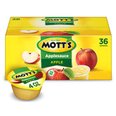 Mott's vasito frontal mostrando compota y conveniencia para meriendas