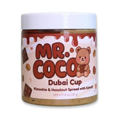 Mr Coco frasco frontal Hazelnut mostrando etiqueta y tamaño, atractivo para regalo