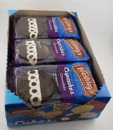 Mrs. Freshley's caja frontal mostrando pack doble y fácil identificación