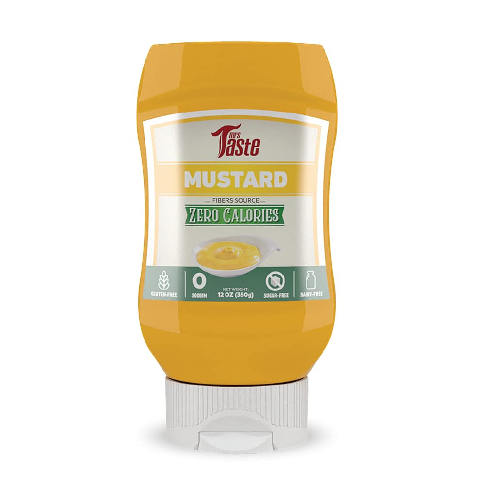 Mrs Taste mostaza frente en botella, aspecto claro y apetitoso