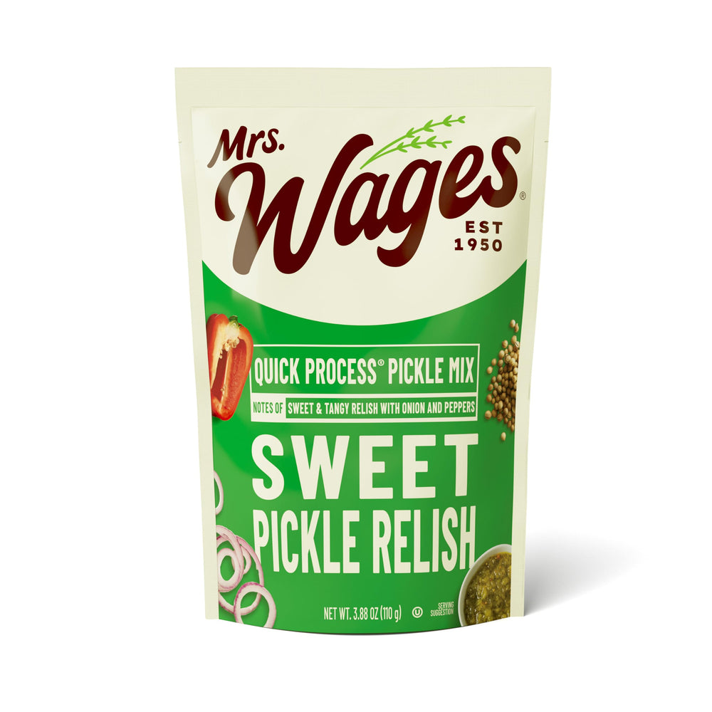 Mrs. Wages frente del paquete mostrando sobres y marca, fácil identificación