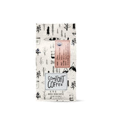 Mt. Comfort Coffee bolsa frontal mostrando diseño y peso 12 oz, beneficios de frescura