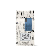Mt. Comfort Coffee envase frontal mostrando 12 oz y tueste medio, aroma preservado