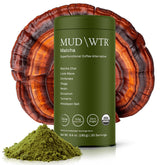 MUD\WTR envase frontal del Matcha japonés mostrando marca y diseño, ideal para iniciar ritual